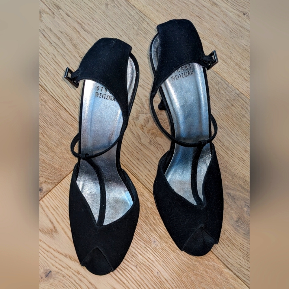 Stuart Weitzman T-Strap stiletto sandals